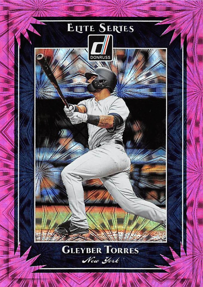 2019 Donruss Elite Series Pink Firework #ES4 Gleyber Torres Yankees 🔥⚾🔥