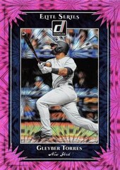 2019 Donruss Elite Series Pink Firework #ES4 Gleyber Torres Yankees 🔥⚾🔥