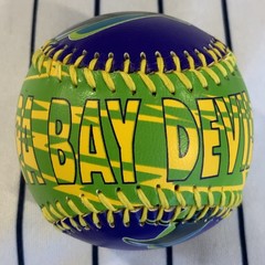 Tampa Bay Devil Rays 1998 Play By Play Purple Neon Green Souvenir Baseball Ball