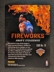 2011-12 Panini Past and Present – Fireworks Amare Stoudemire #10 Knicks