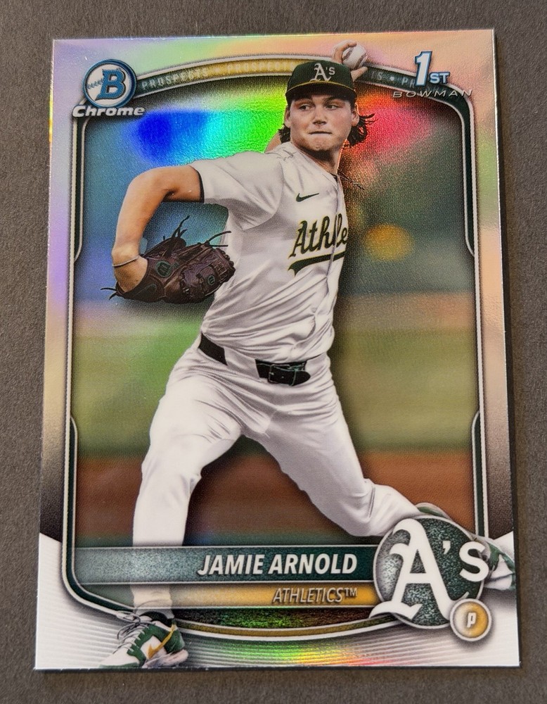 2025 Bowman 1st Chrome Jamie Arnold Refractor #BDC-30 Athletics