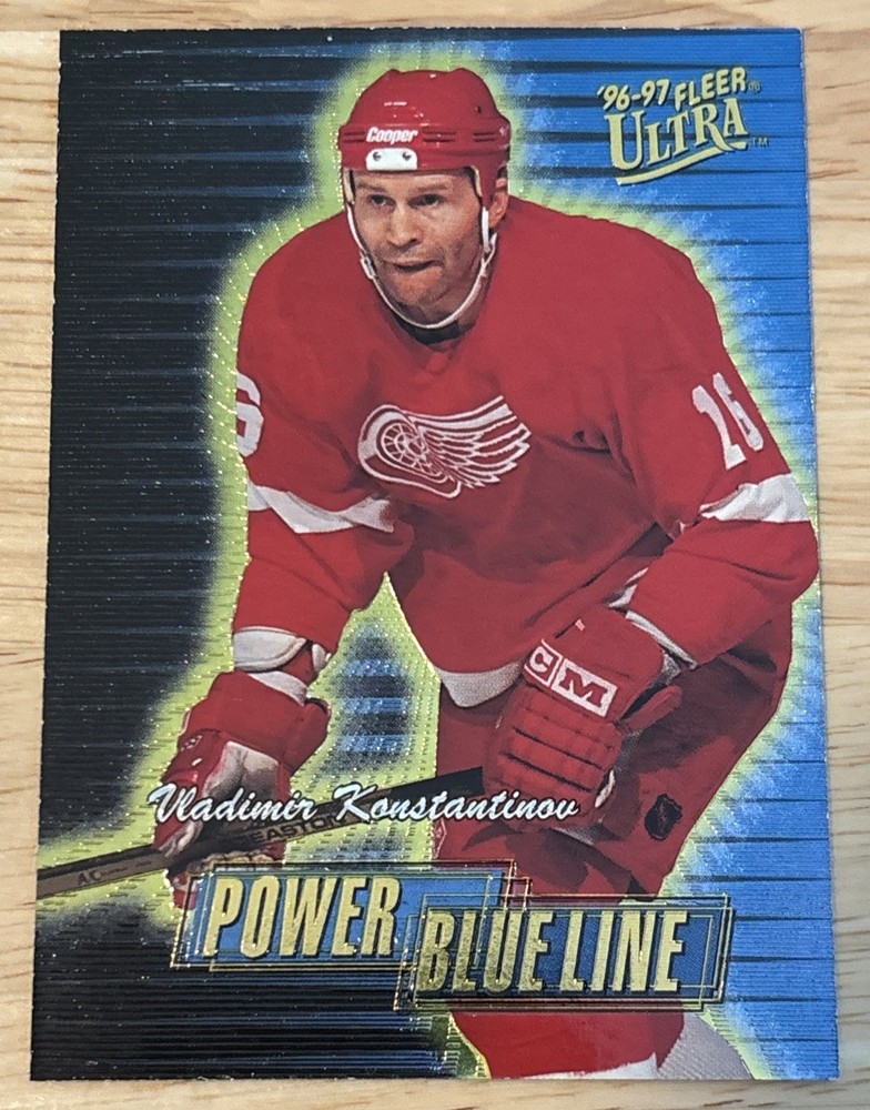 1996-97 Fleer Ultra Power Blue Line 930/1082 Vladimir Konstantinov #6 Red Wings