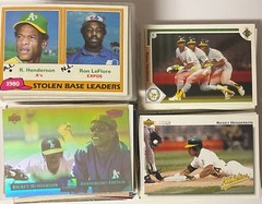 RICKEY HENDERSON Baseball Cards ***You Pick*** HOF Buy 2+ Save Revised 10/5