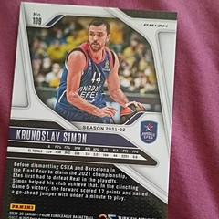 Panini Prizm EuroLeague 2024-25 Krunoslav Simon #109 Anadolu Efes