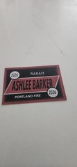 SARAH ASHLEE BARKER SIGNED AUTO 2026 PORTLAND FIRE CARD # 2 WNBA