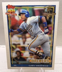 1991 Topps – Gary Sheffield #68 Operation Desert Shield!!!