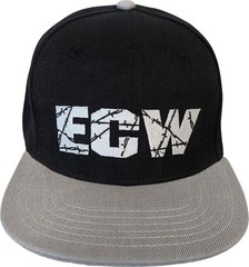 ECW Extreme Championship Wrestling Black Polysnap Baseball Hat