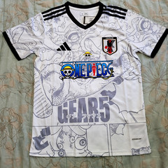 Japan Soccer Jersey One Piece Luffy Anime Gear 5 Concept Edition S,M,L,XL,XXL