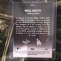2026 Topps Chrome #WSN-5 Will Smith World Series At Night Refractor