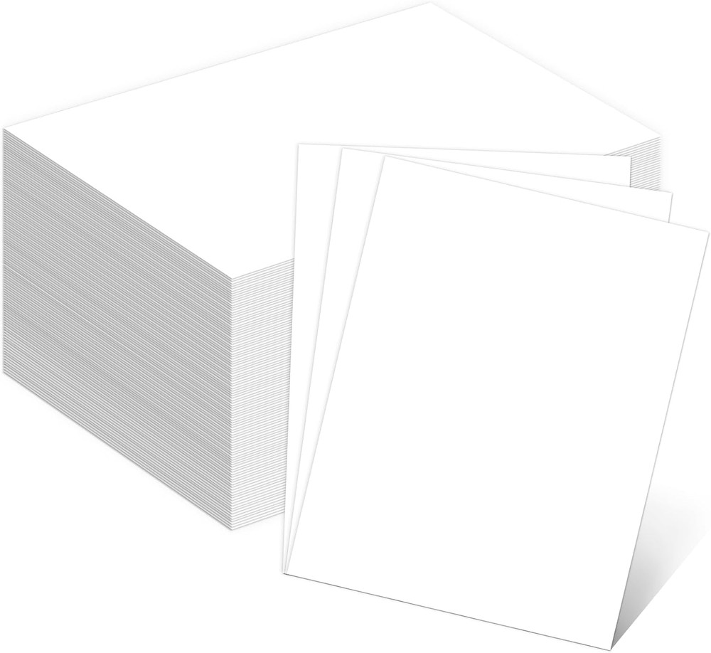 Cardstock 110 lb 8.5×11 White Heavyweight 300 GSM for Invitations Menus Posters