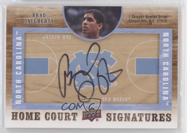 2011-12 SP Authentic Home Court Signatures Brad Daugherty #HC-BD Auto lz7
