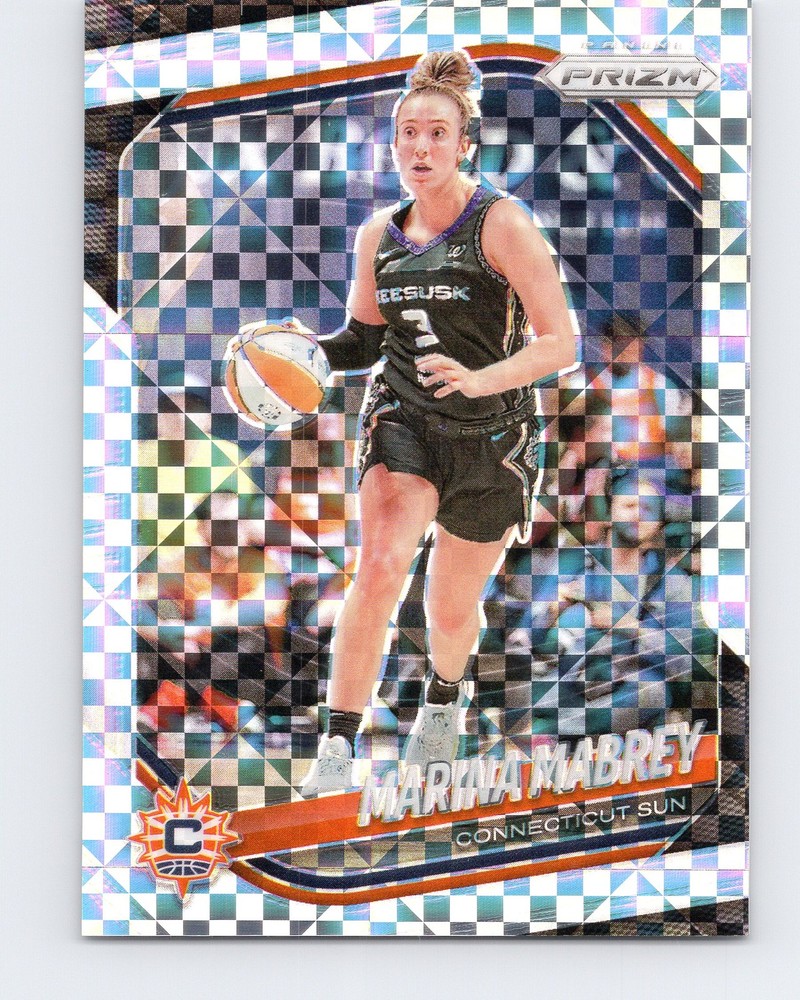 2025 Panini Prizm WNBA #18 Marina Mabrey Checkerboard Prizms Connecticut Sun