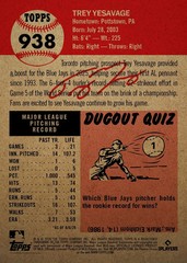 Topps Living Set Trey Yesavage #938 – Presale