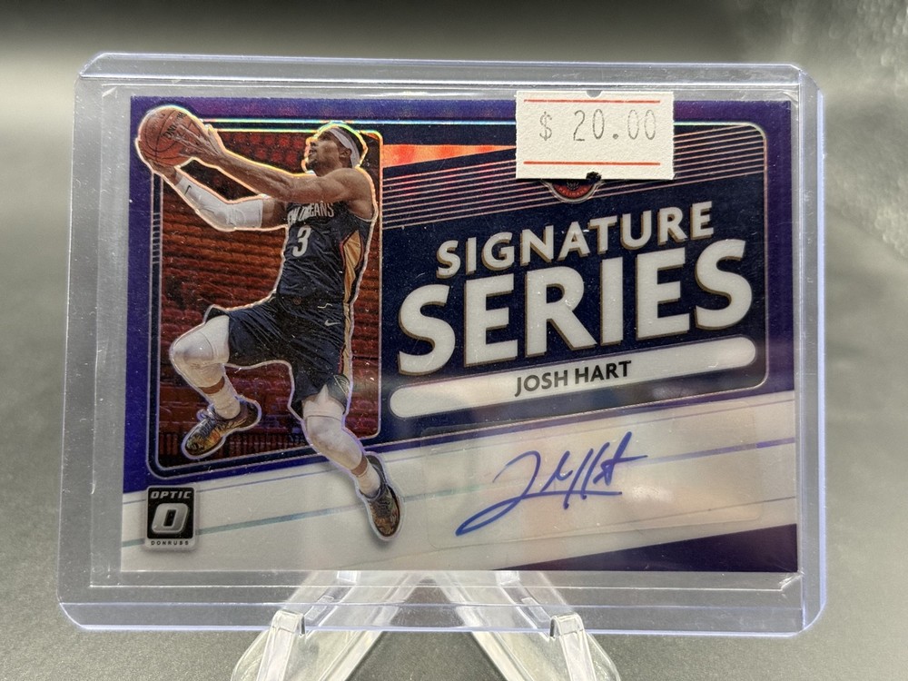 2020-21 Panini Donruss Optic – Signature Series Josh Hart #SS-JHA Purple Prizm