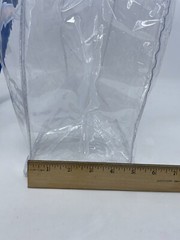 New Los Angeles LA Chargers Clear Stadium Bag 12x12x6 NFL LOGO Snap Closure