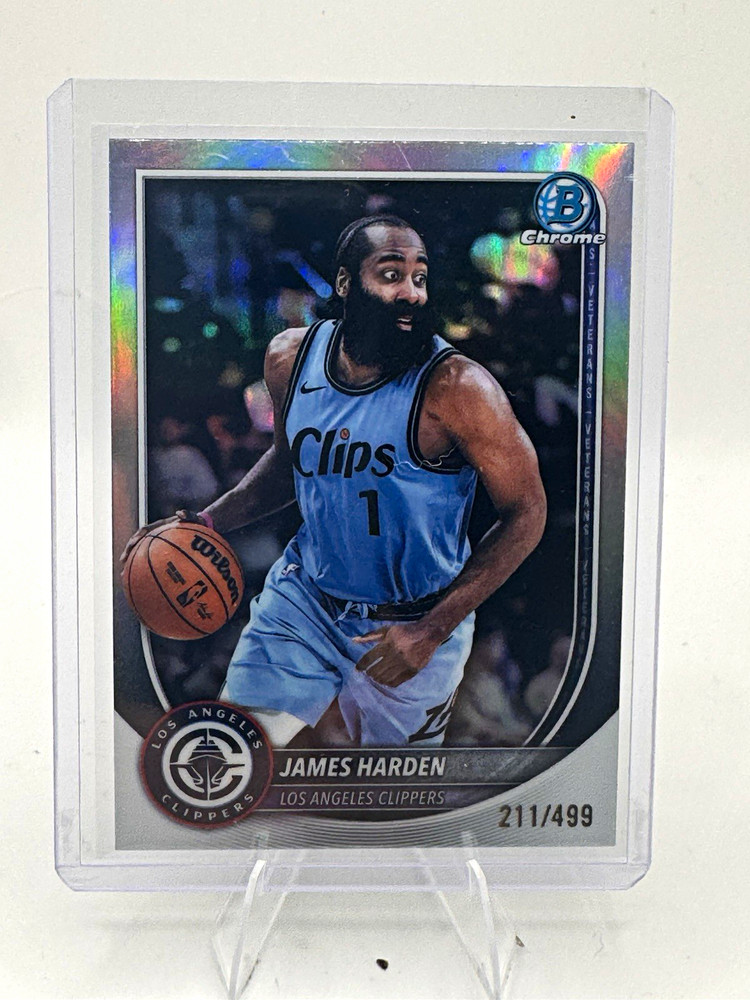 Topps 2025-26 Bowman Chrome James Harden Los Angeles Clippers BCV-119 /499