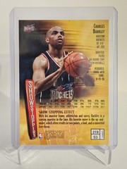 1997-98 Topps Finest Showstoppers W/Coating Charles Barkley #219 HOF Rockets