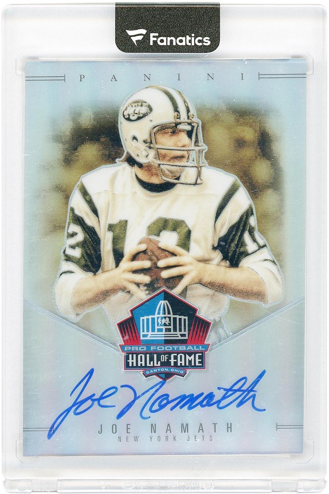 Joe Namath New York Jets Signed 2025 Panini Spectra HOF #HOF-JNH #14/50 Card