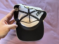 Michigan Wolverines Hat White Snap Back Cap 47 Brand Script NCAA Football Rope