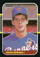 1987 Donruss #627 Kevin Brown RC Texas Rangers