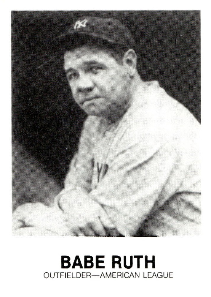 1983 TCMA Renata Galasso 1933 All-Stars #31 Babe Ruth