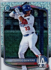 2025 Bowman #BCP-115 Eduardo Quintero Chrome Prospects Mojo Refractor