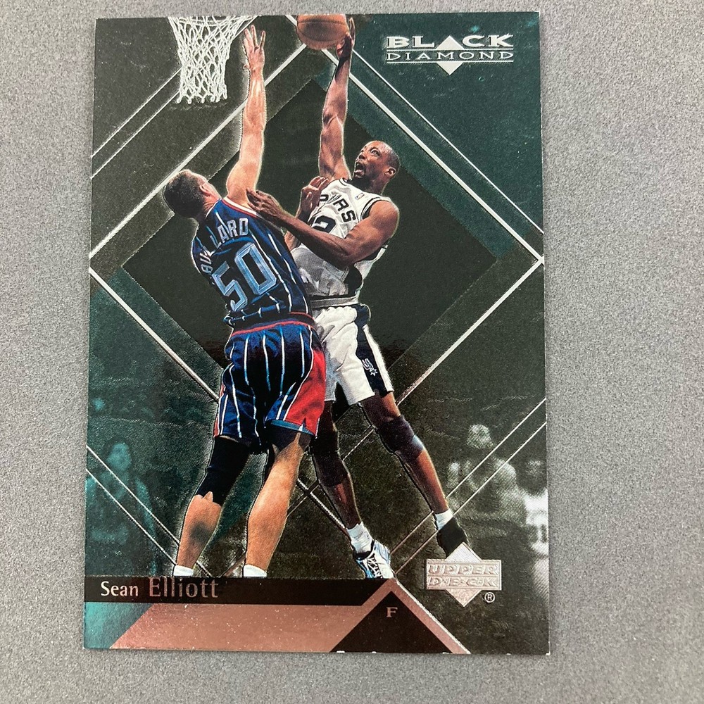 Sean Elliott 1999-00 Upper Deck Black Diamond Card #75 San Antonio Spurs