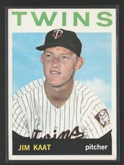 1964 Topps #567 Jim Kaat – EX/EX+ High # Set Break!