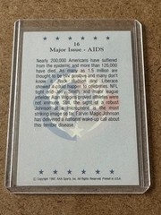 1992 Wild Card Decision #16 Earvin MAGIC Johnson HIV Lakers NBA Retirement AIDS