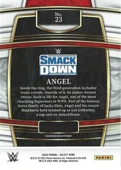 Angel Autographed 2022 Panini Select WWE Pro Wrestling Trading Card