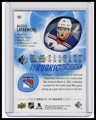 2020-21 SP #101 Alexis Lafreniere Blue