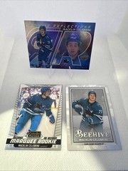 2024-25 OPC Platinum Macklin Celebrini RC Marquee Rookie, Beehive, Reflections