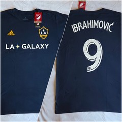 Adidas LA Galaxy Zlatan Ibrahimovic #9 MLS FIFA Soccer Futbol S M L Navy T-Shirt