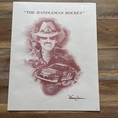 Richard Petty, « The Randleman Rocket” 19x 24 Limited Print 94/950 Vance Garvin