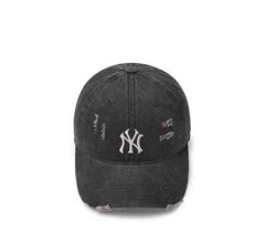 MLB Korea NY Yankees Cap / Black / Damaged Wash Unstructured / Karina PICK