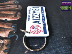 Personalized New York Yankees Keychain – Baseball Name Bag Tag- Custom Engraved