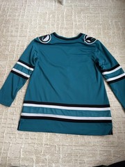 Fanatics NHL San Jose Sharks Women’s XL Teal Black White Hockey Jersey