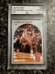 GRADED 10 1990 NBA HOOPS MARK JACKSON MENENDEZ BROTHERS #205