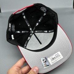 Chicago Blackhawks New Era 9Fifty A-Frame Adjustable SnapBack Black/Red Cap Hat