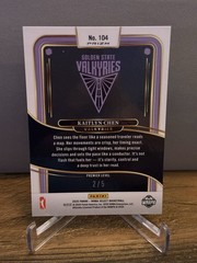 2025 Select Kaitlyn Chen Premier #104 Black Gold 2/5 JERSEY NUMBER & COLOR MATCH