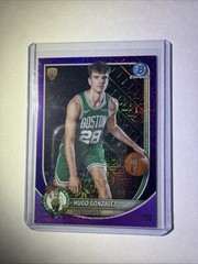 Topps 2025-26 Chrome Hugo González Rookie Bowman Purple Mojo BCV-28 Celtics /250