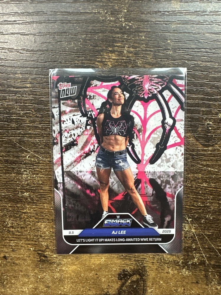 AJ LEE 2025 Topps Now WWE Smackdown Return #92 /1498