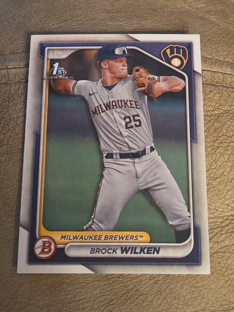 2024 BOWMAN 1ST – PROSPECTS BROCK WILKEN MILWAUKEE BREWERS #BP-86