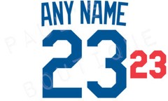 Los Angeles Dodgers Lettering Kit for an Authentic, Replica or Youth 2023 Jersey