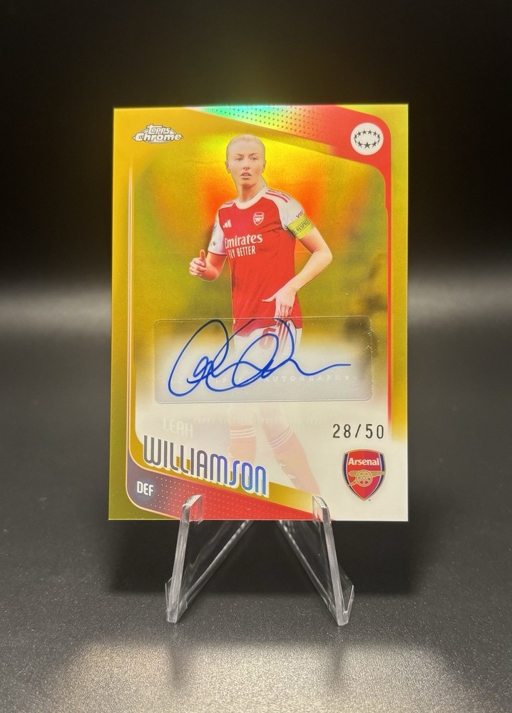 Topps UWCL 2025-26 Leah Williamson Arsenal Chrome Auto #CA-LW 28/50