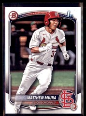 2025 Bowman Draft Paper 1st Matthew Miura Cardinals BD-57 5 card lot