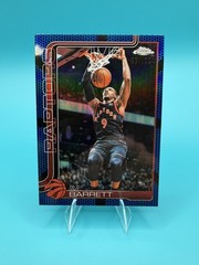 2025-26 Topps Chrome Update #73 RJ Barrett Blue Refractor SN /150