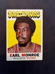 1971-72 Topps Earl Monroe – Bullets Knicks – Earl the Pearl