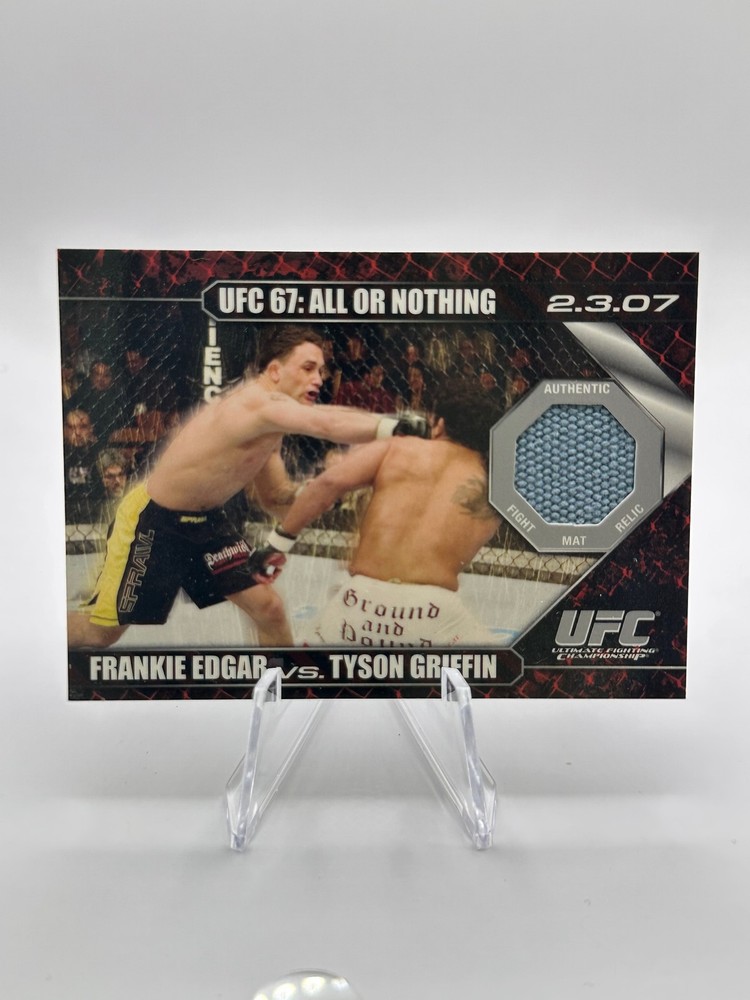 2009 Topps UFC Round 1 #DMEG Frankie Edgar / Tyson Griffin Debut Mat Relics