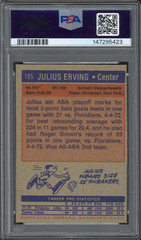1972 Topps #195 Julius Erving ROOKIE PSA NM 7